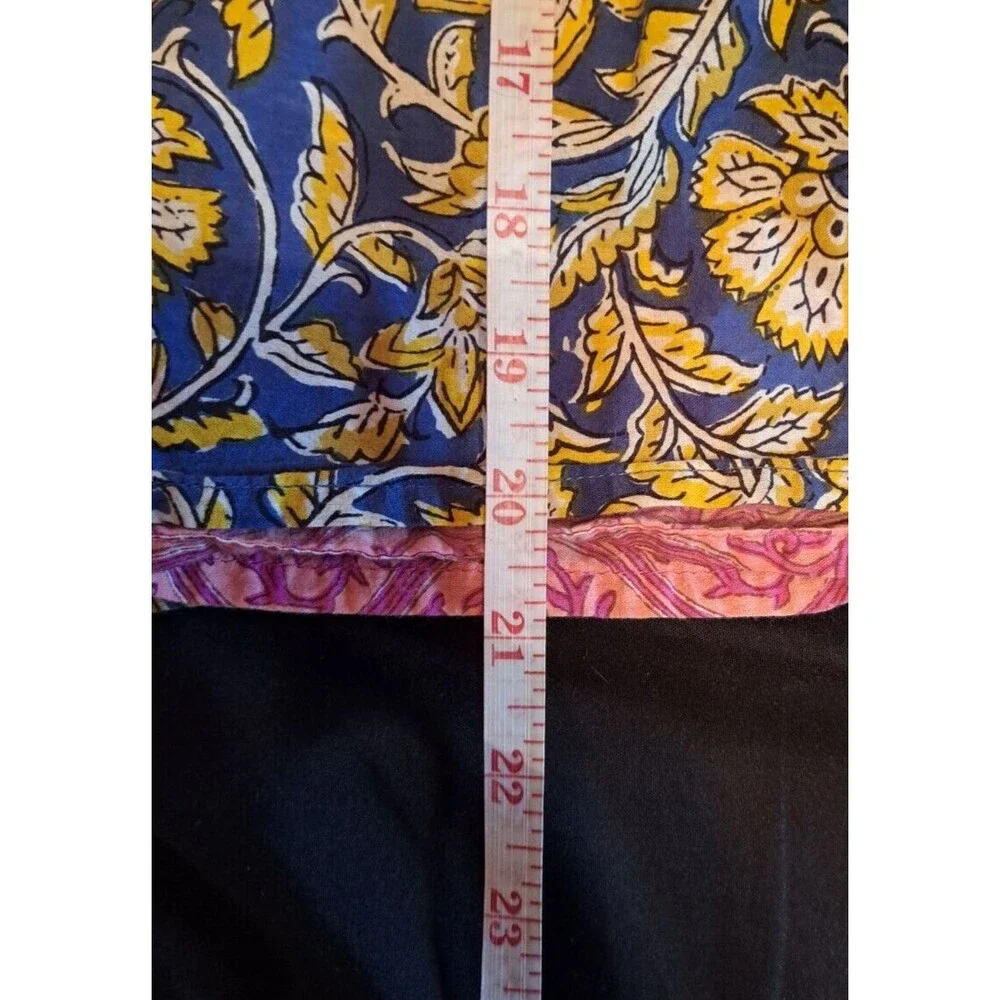 Sundance Smocked Elastic Waist Casual Lined Floral Boho Skirt Size Small